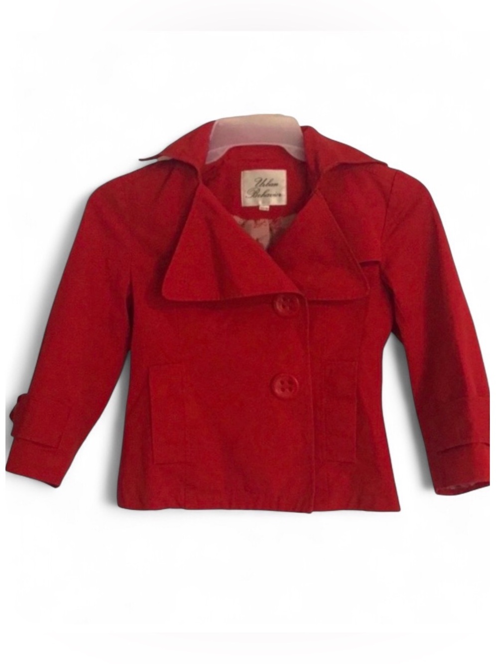Vintage Urban Behaviour XS Cropped Red Blazer